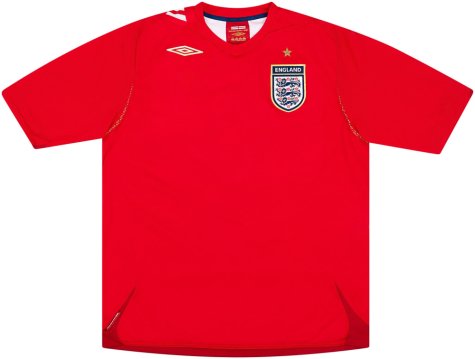 England 2006-08 Away Shirt (L) (HARGREAVES 16) (Very Good)