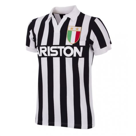 Juventus FC 1984 - 85 Retro Football Shirt (Rossi 9)