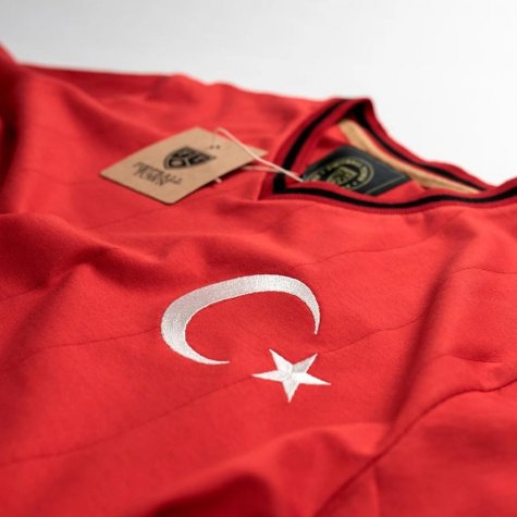 Vintage Turkey Home Ay-Yildizililar Soccer Jersey