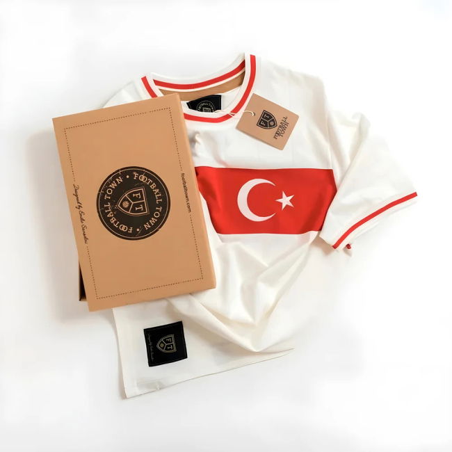 Vintage Turkey Away Ay-Yildizililar Soccer Jersey