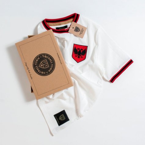 Vintage Albania White Shqiponjë Soccer Shirt