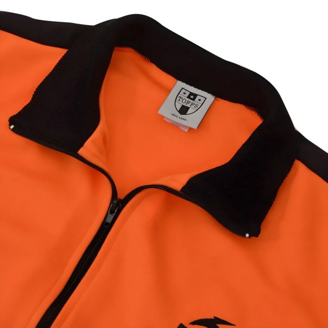 BUKTA Track Top Orange with Black Panels/Cuffs/W'Band