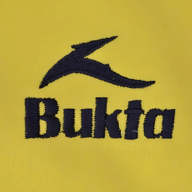 BUKTA Heritage Track Top Yellow with Navy Panels/Cuffs/W'B