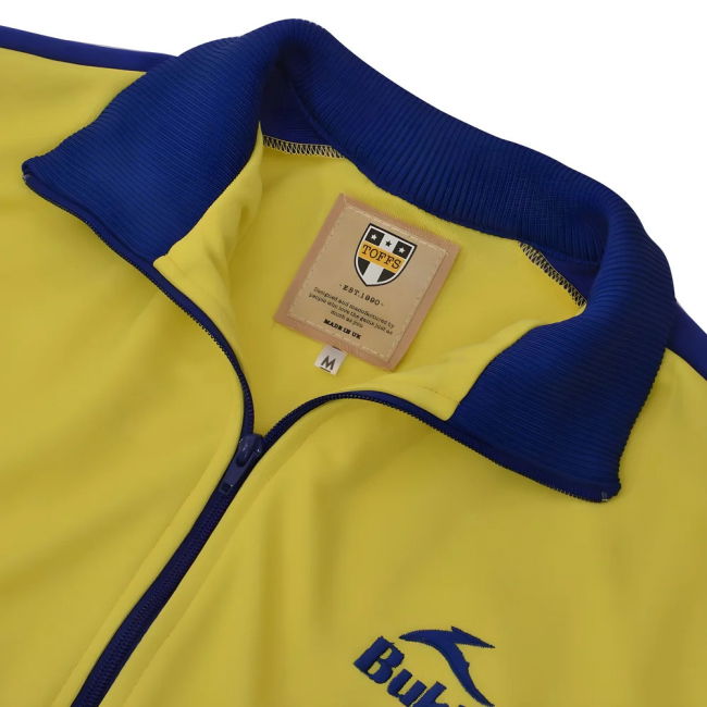 BUKTA Heritage Track Top Yellow with Royal Panels/Cuffs/W'B