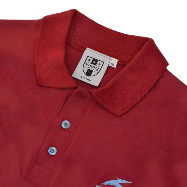 BUKTA Polo Claret with Sky Cuffs