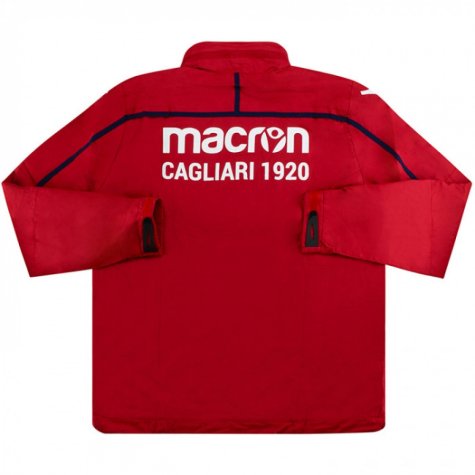 2018-2019 Cagliari Macron Windbreaker Jacket (Red)
