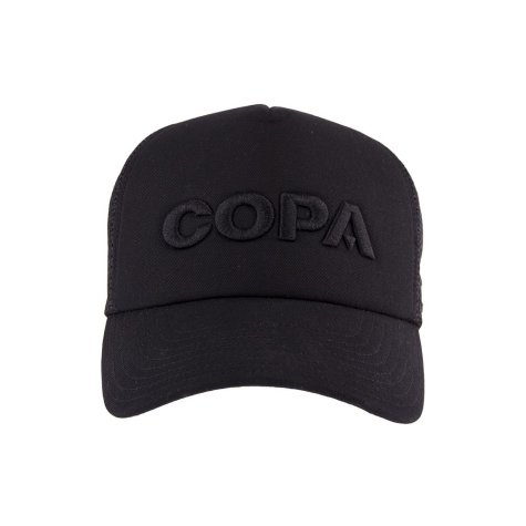 COPA 3D Black Logo Trucker Cap