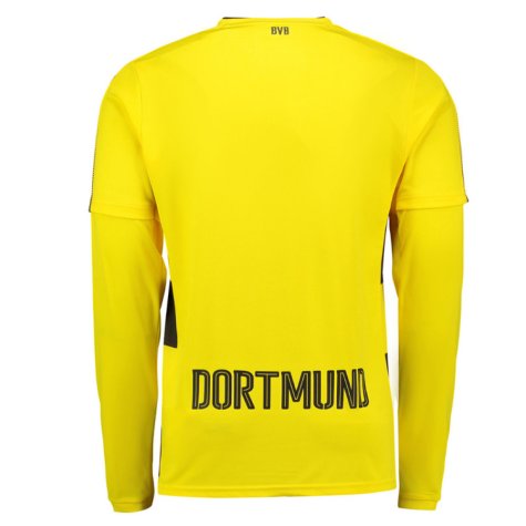 Borussia Dortmund 2017-18 Long Sleeve Home Shirt (S) (Excellent)
