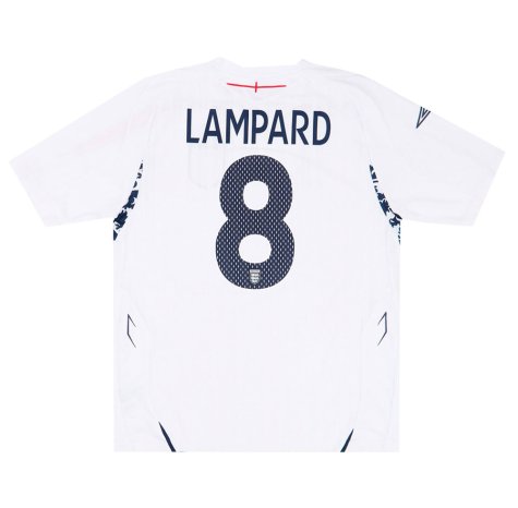 England 2007-09 Home Lampard #8 (M) (Fair)