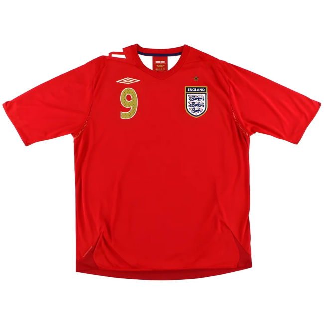 England 2006-08 Away Shirt Rooney #9 (XL) (Excellent)