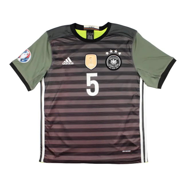 Germany 2016-18 Away Shirt (Hummels #5) (S) (Excellent)