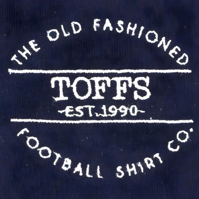 The Old Fashioned Football Shirt Co. Hoodie - Navy/White