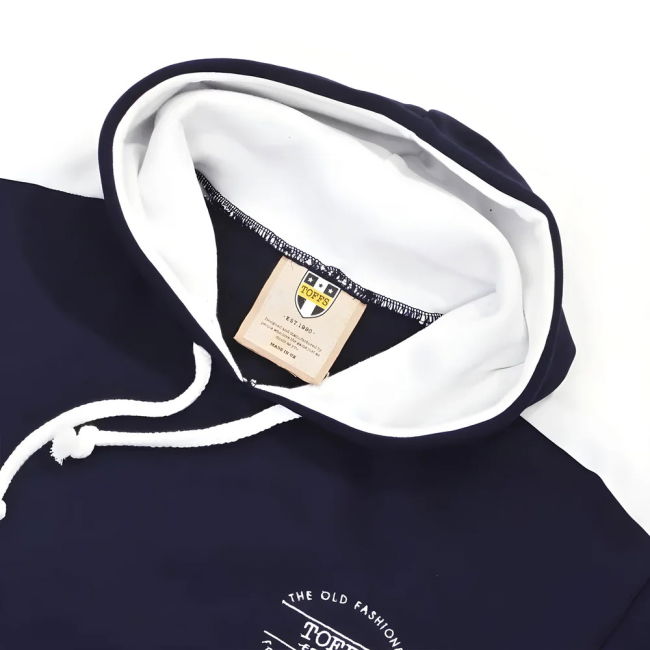 The Old Fashioned Football Shirt Co. Hoodie - Navy/White