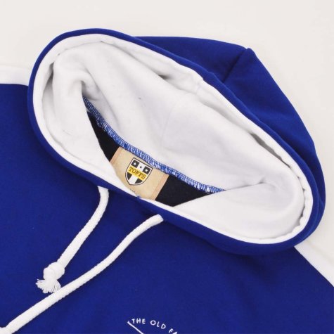The Old Fashioned Football Shirt Co. Hoodie - Royal/White