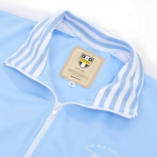 The Old Fashioned Football Shirt Co. - Sky/White Track Top