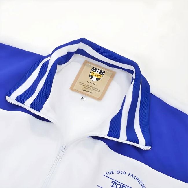 The Old Fashioned Football Shirt Co. - White/Royal Track Top