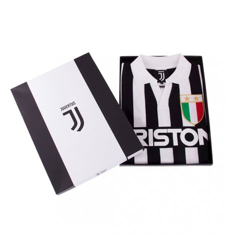Juventus FC 1984 - 85 Retro Football Shirt (CHIELLINI 3)