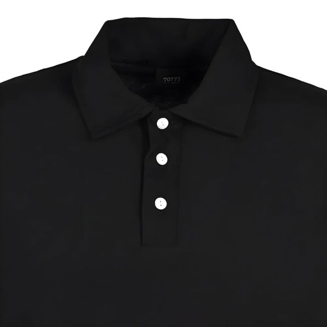Toffs Retro Polo Shirt - Black