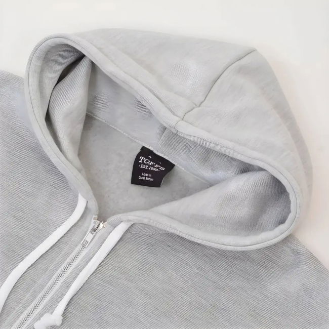 Pennarello: LPFC Zidane Zipped Hoodie - Light Grey