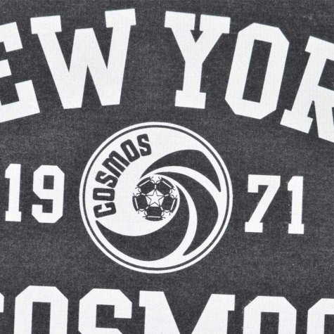 NASL: New York Cosmos White Print Sweatshirt - Charcoal