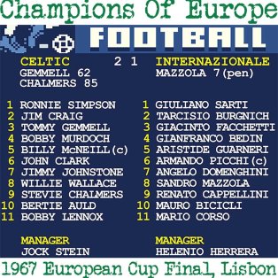 Celtic 1967 European Cup Champions Retro Football Shirt - TOFFS
