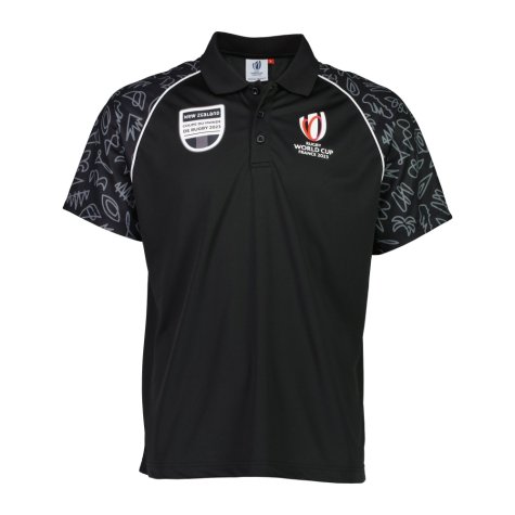 Rugby World Cup 2023 New Zealand Polo - Black