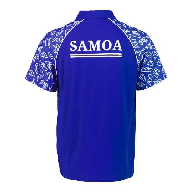 Rugby World Cup 2023 Samoa Polo - Royal Blue