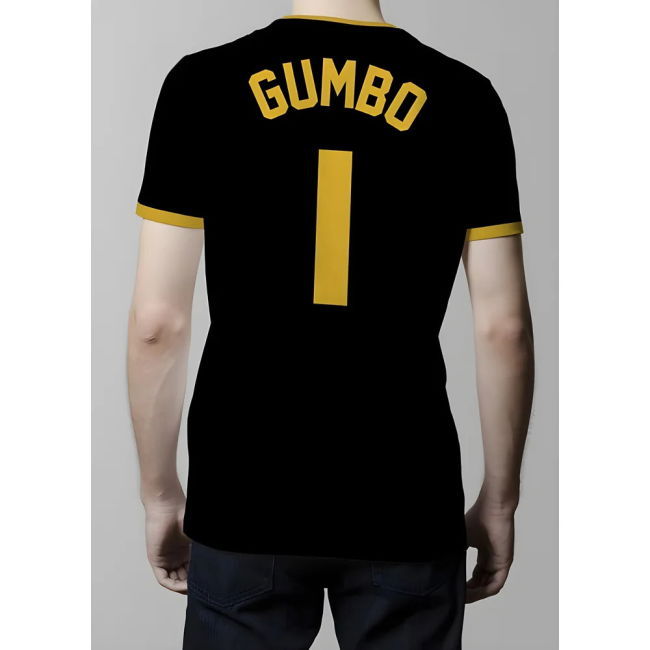 Shadwell Town T-shirt - Black/Amber Ringer