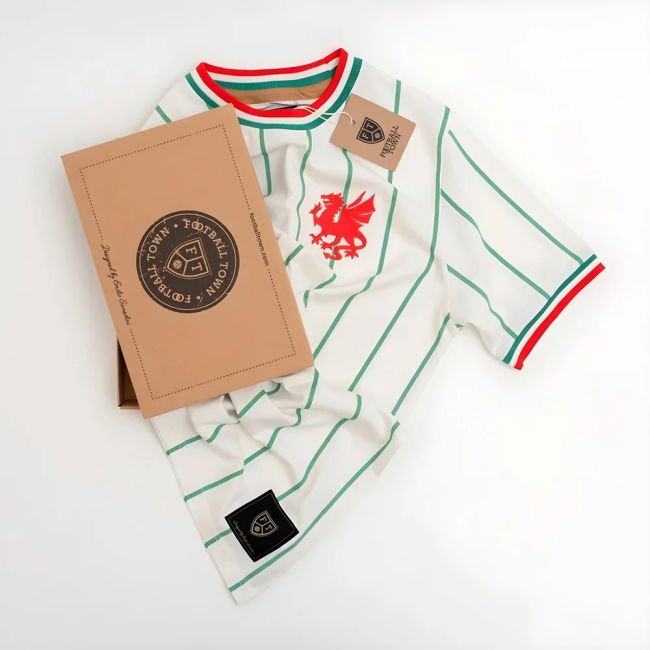Vintage Wales The Dragon Away Soccer Jersey
