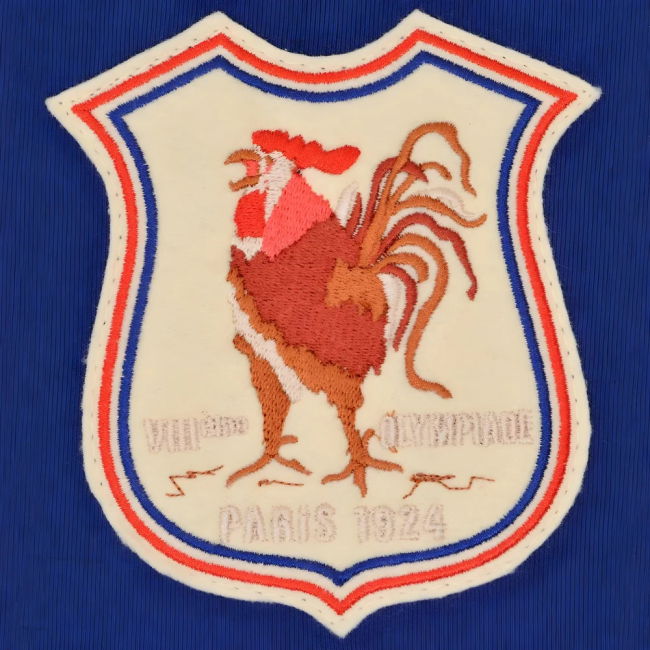 France 1924 Vintage Rugby Zipped Hoodie - Royal