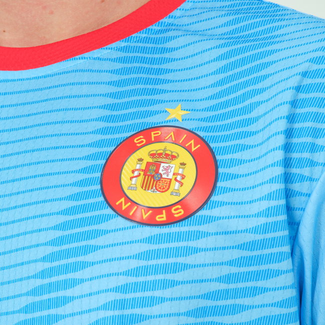 Spain Legacy Football Jersey Blue (Wolvate) Kids Short Sleeve