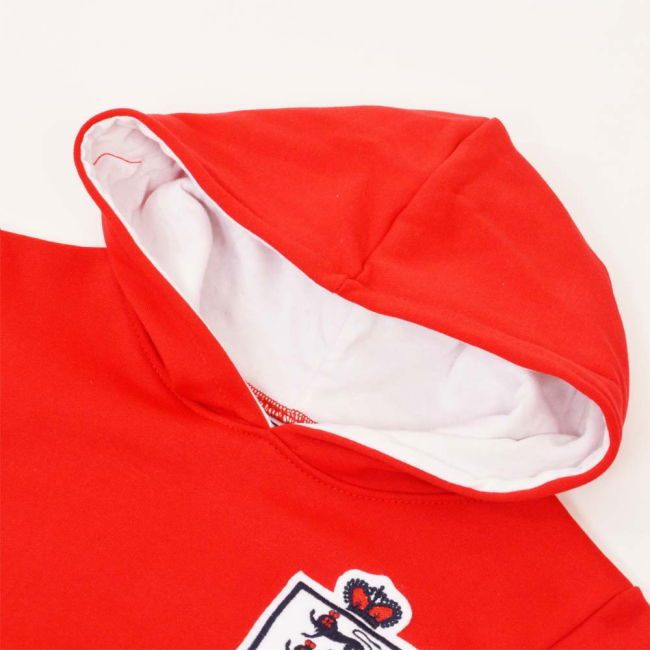 Kids England Hoodie - Red/White
