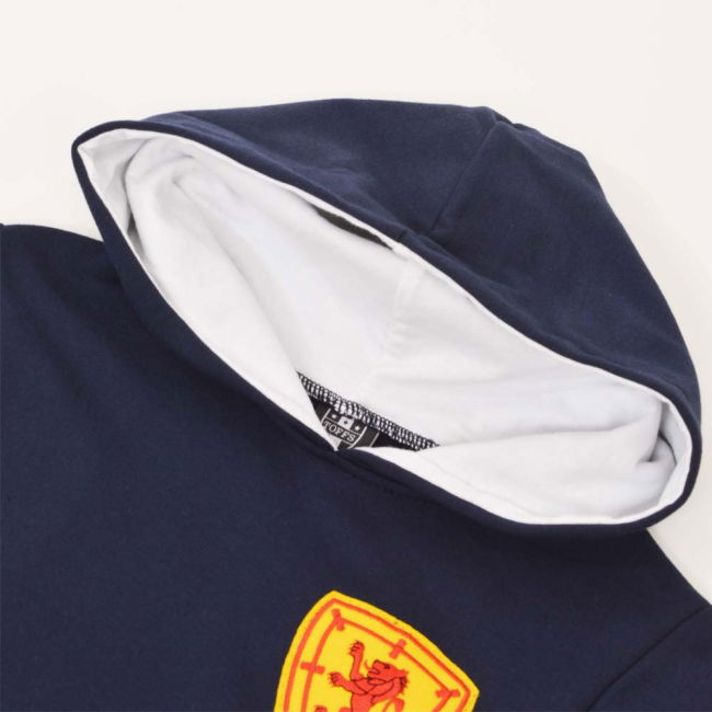 Kids Scotland Hoodie - Navy/White