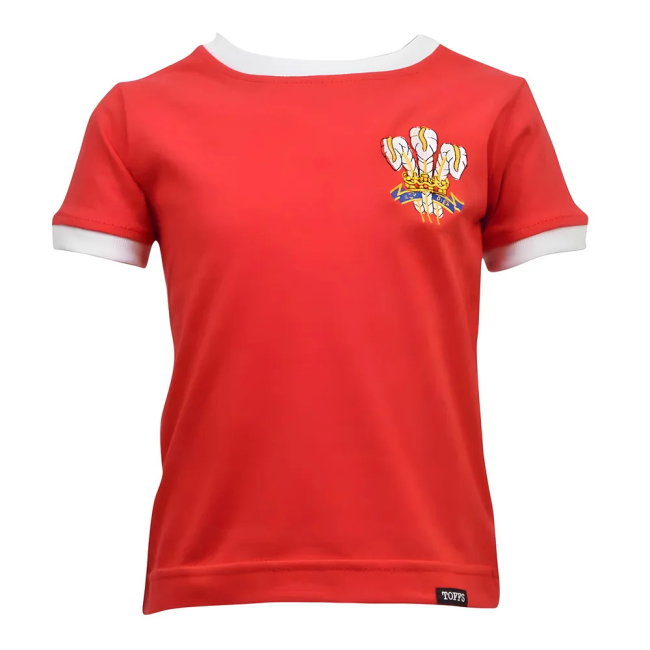 Kids Wales Tee Red/White Ringer (Your Name)