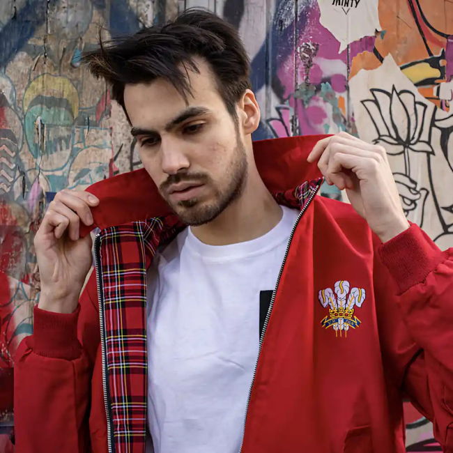 Wales Rugby Red Harrington Jacket