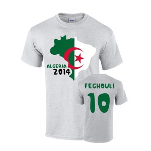 Algeria 2014 Country Flag T-shirt (feghouli 10)
