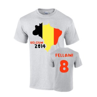 Belgium 2014 Country Flag T-shirt (fellaini 8)