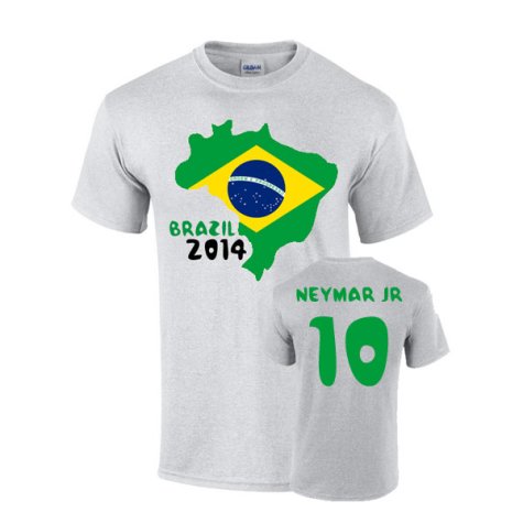 Brazil 2014 Country Flag T-shirt (neymar 10)