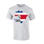 Costa Rica 2014 Country Flag T-shirt (grey)
