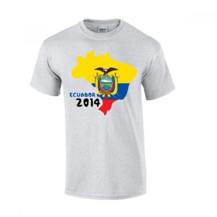 Ecuador 2014 Country Flag T-shirt (grey)