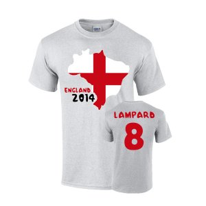 England 2014 Country Flag T-shirt (lampard 8)