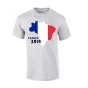 France 2014 Country Flag T-shirt (grey)