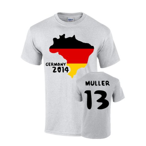 Germany 2014 Country Flag T-shirt (muller 13)