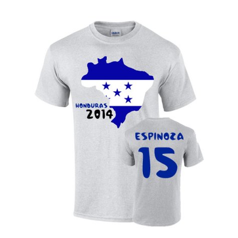 Honduras 2014 Country Flag T-shirt (espinoza 15)