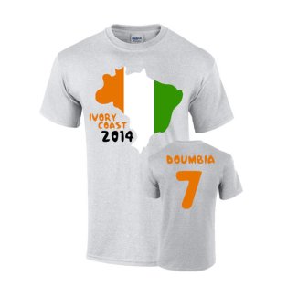 Ivory Coast 2014 Country Flag T-shirt (doumbia 7)