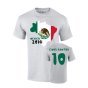 Mexico 2014 Country Flag T-shirt (dos Santos 10)