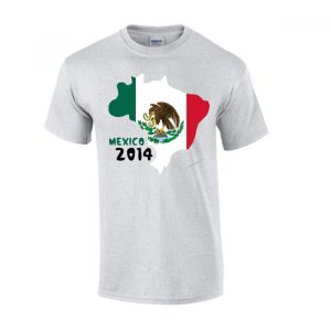 Mexico 2014 Country Flag T-shirt (grey)