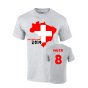Switzerland 2014 Country Flag T-shirt (inler 8)