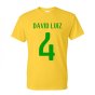 David Luiz Brazil Hero T-shirt (yellow)