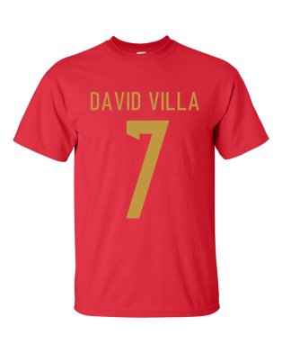 David Villa Spain Hero T-shirt (red)
